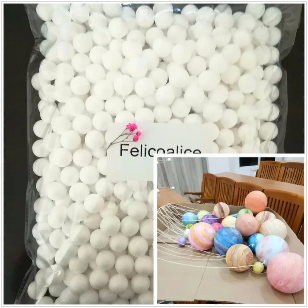 1/1. 5/2/3/4/7/8/9/10/12/15/ 18/20/30 Centimetri Bianco Modellazione Schiuma Palla Rotonda Mestiere di Polistirolo Polistirolo Palle Decorative