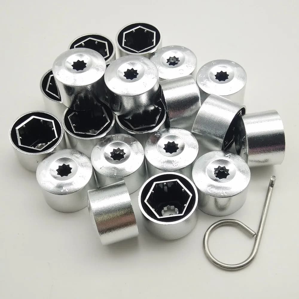 20 pcs Auto Wheel Bolt Screw Caps for tyres Cover for Volkswagen VW POLO Tiguan Passat B5 B6 B7 Golf 4 5 7 MK6 Jetta MK5 Bora Touran