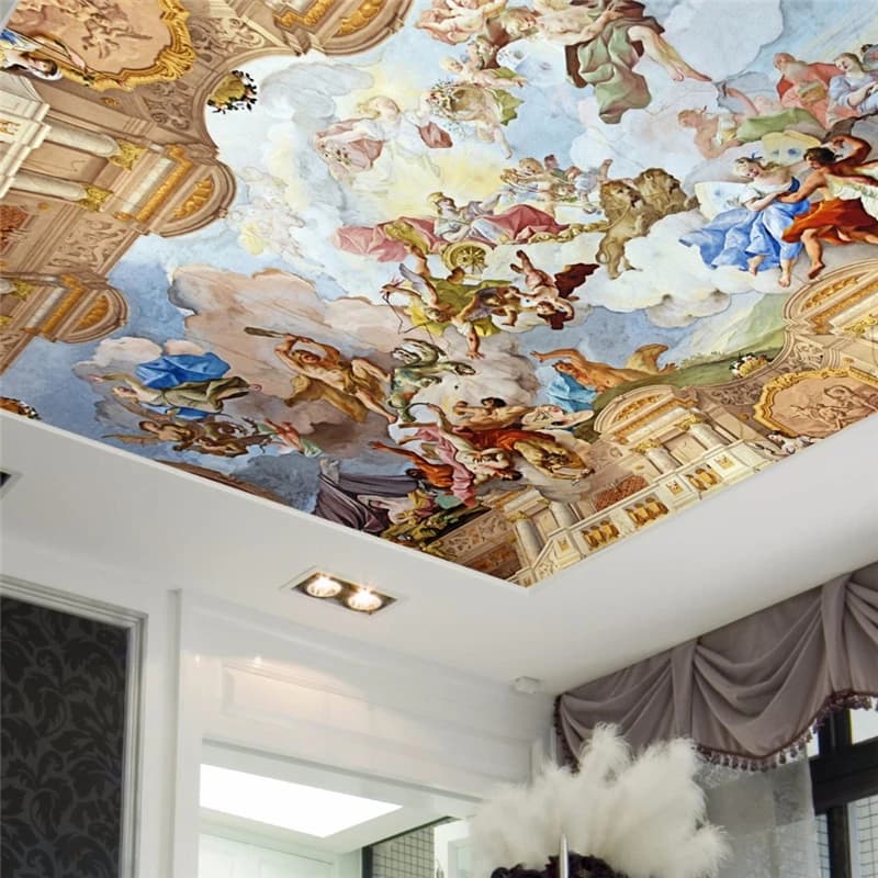 Sfondi personalizzati per chiesa europea per soggiorno camera da letto soffitto carta da parati 3d murale hotel carta da parati per pareti 3 d papier peint
