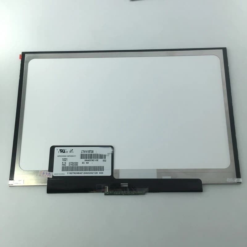 Schermo LCD LED da 14,1 pollici LTN141BT08 LT141DEQ8B00 WXGA + Schermo di visualizzazione del computer portatile Matrix per Lenovo IBM ThinkPad T400S T410s T410si