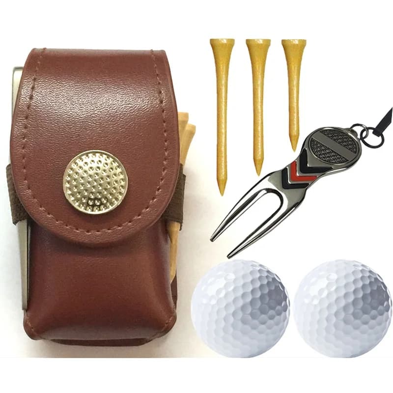 Golf Ball Pouch Golf Fork and Tee Holder Mini Golf Waist Pouch