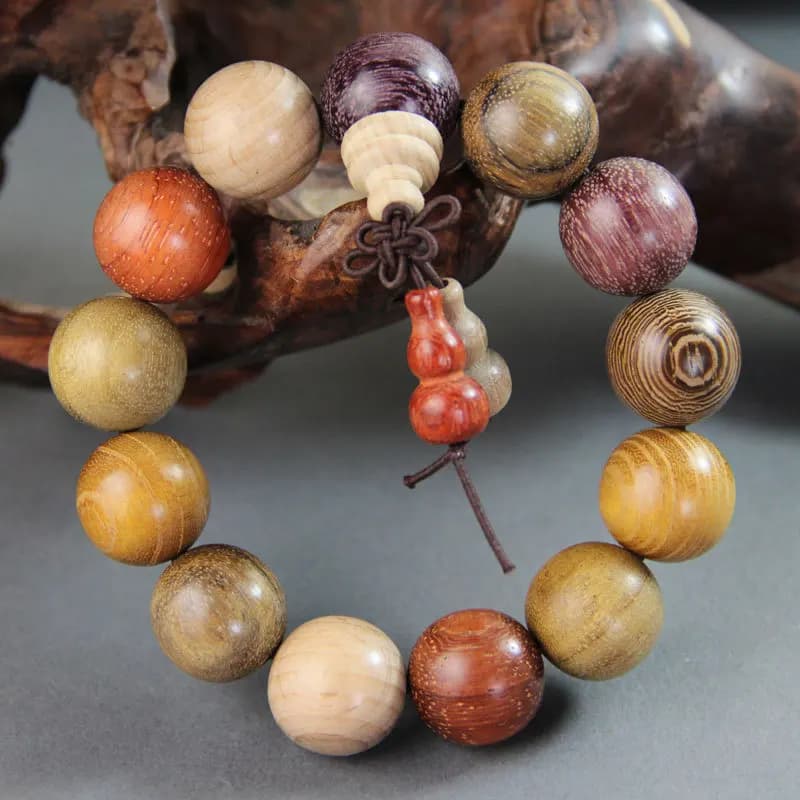 Genuine Sandalwood Bracelets Wholesale Buddha Beads Round Pendulum Pumpkin Hand String Jewelry For Men