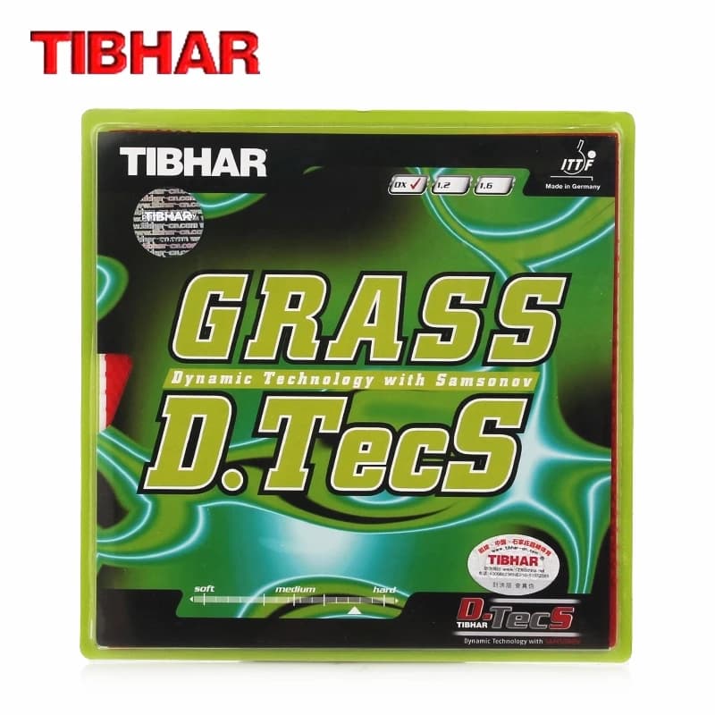 TIBHAR GRASS D.TECS OX Without Sponge Pips-Long Defensive Table Tennis Rubber Ping Pong Sponge Tenis De Mesa