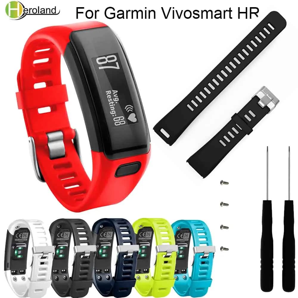 Per Garmin Vivosmart HR Sostituzione cinturino in silicone morbido cinturino sportivo accessorio per orologi intelligenti cinturino sportivo caldo originale