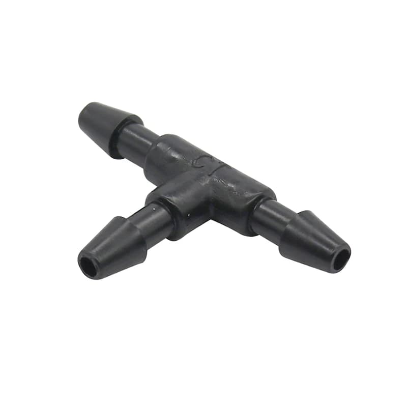 3 millimetri Tubo Da Giardino Connettore Spinato Equal Tee Micro Connettore di Sistema di Irrigazione A Goccia Tubo Di Irrigazione Spinato Parti di Collegamento 20 Pcs