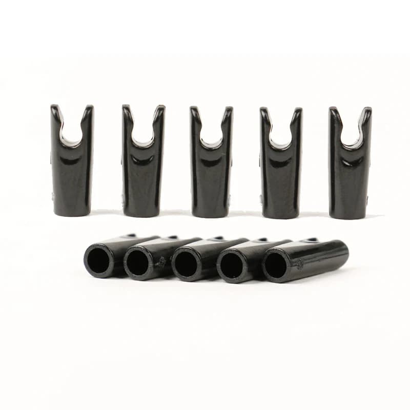 100Pcs/Lot Arrow Pin Nocks Size S Arrow Nock +Aluminum Pin Nock for ID 6.2 Mm Carbon Arrow Shaft DIY Archery