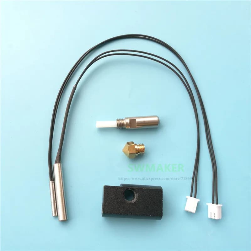 Spare parts for 3D printer Wanhao Duplicator 6 hotend kit D6 MK11 + heater cartridge + thermocouple set PT100