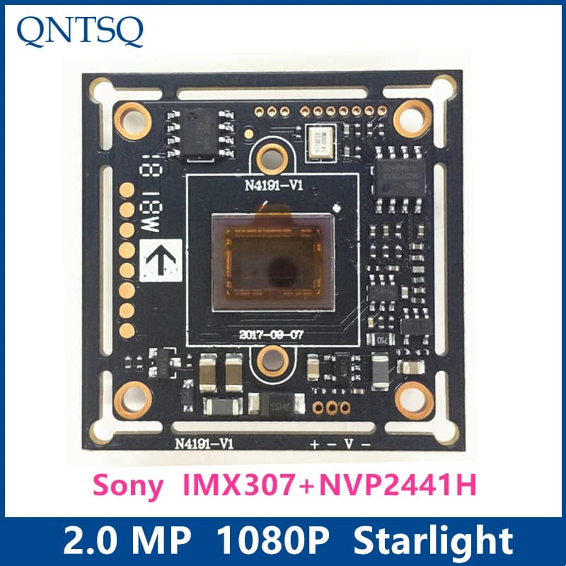 Scheda CMOS 1080P 2MP 1/2.8 "IMX307 + NVP2441H, scheda modulo telecamera CCTV analogica 4 in1 Starlight ad alta definizione, AHD,CVI,TVI