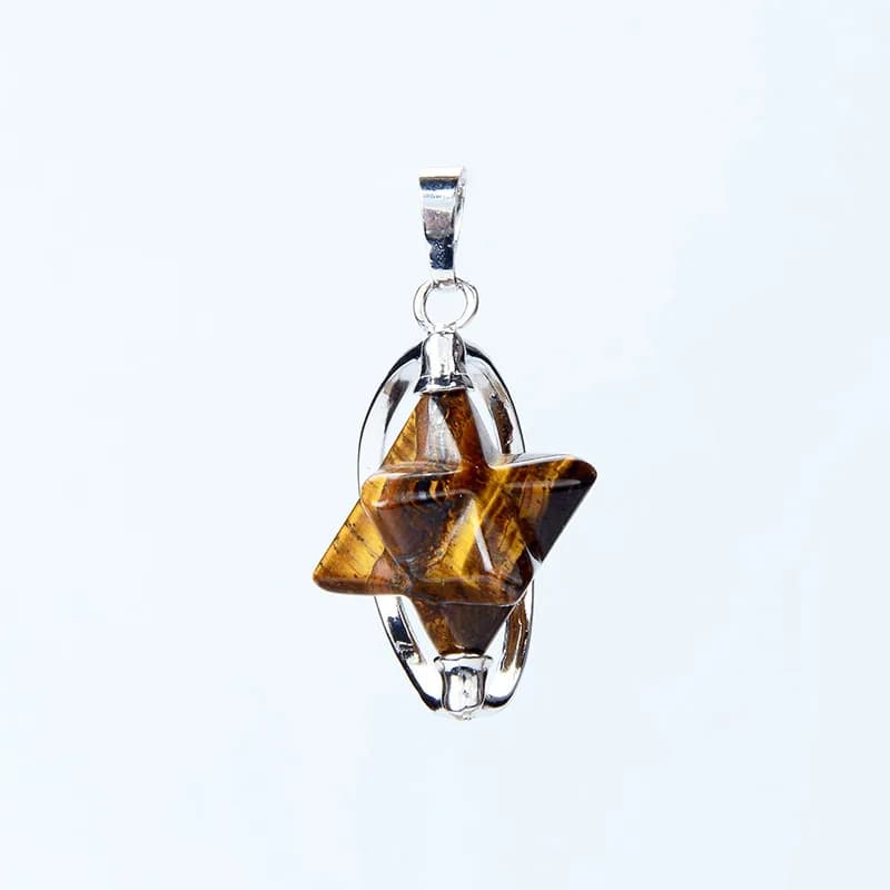 Donna uomo Merkabah ciondolo per collane pietra naturale cristallo rosa regalo spirituale pendoli rabdomanti Reiki guarigione gioielli Wicca