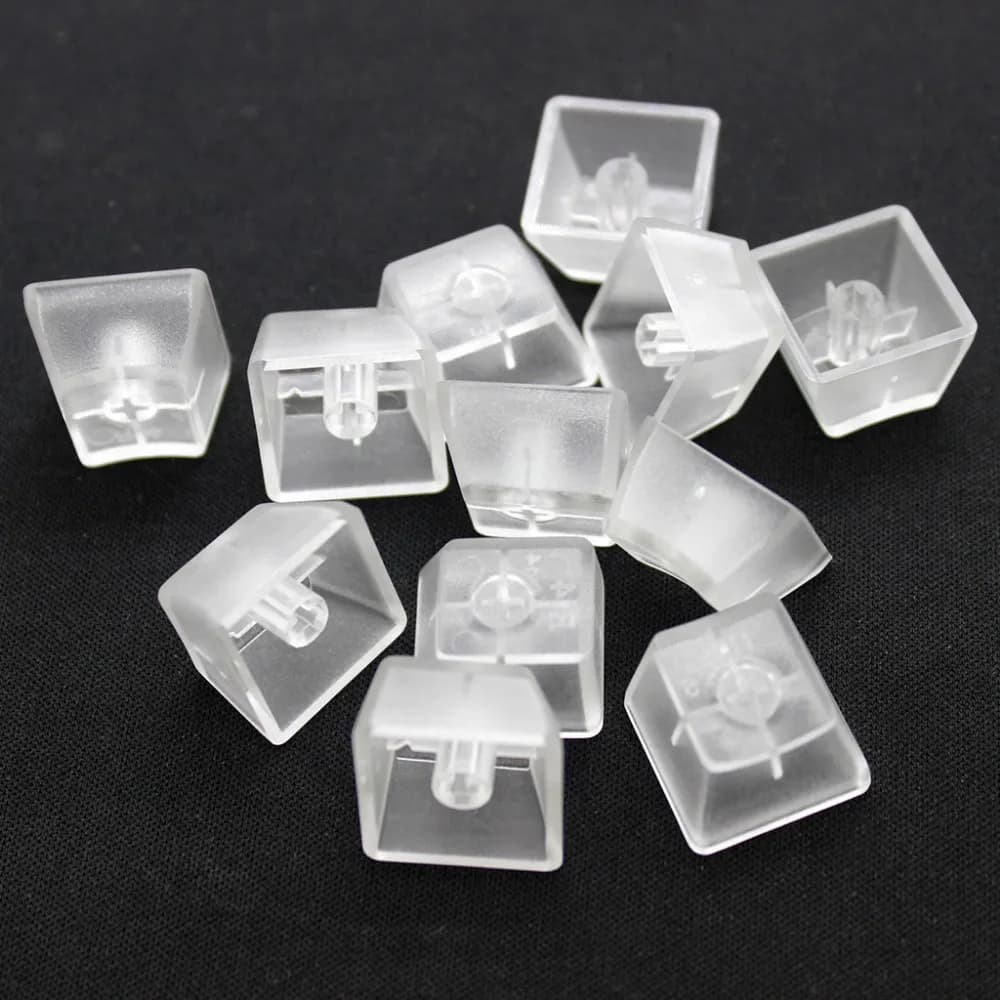 Commerci all'ingrosso ABS trasparente nero rosso blu Keycaps per tastiera meccanica