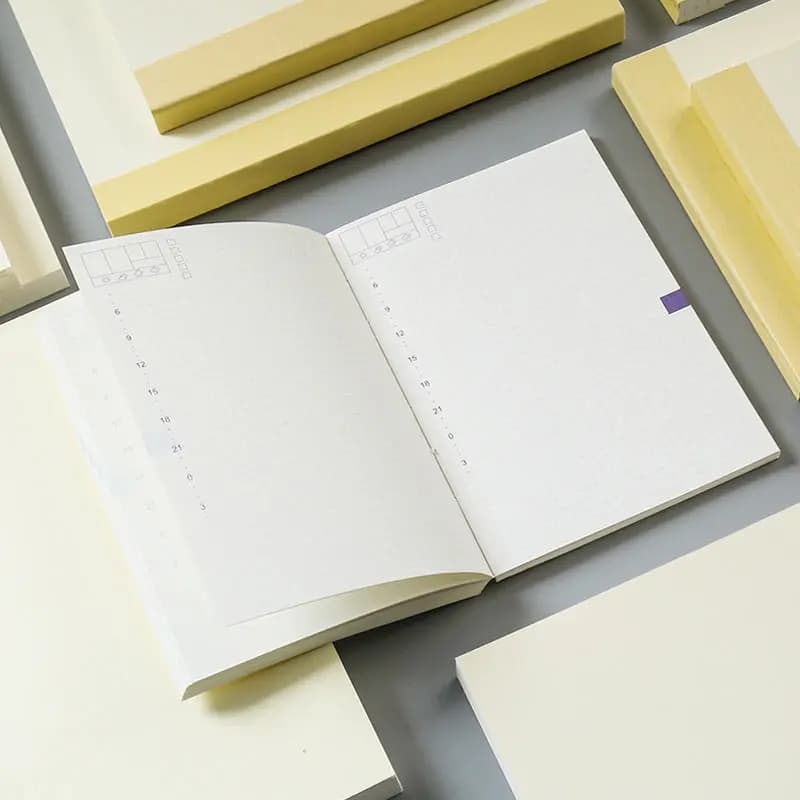Yiwi A5 A6 Hobo Notebook interno bianco griglia linee pagine diario taccuino Refiller pianificatore di carta diario cartoleria carina