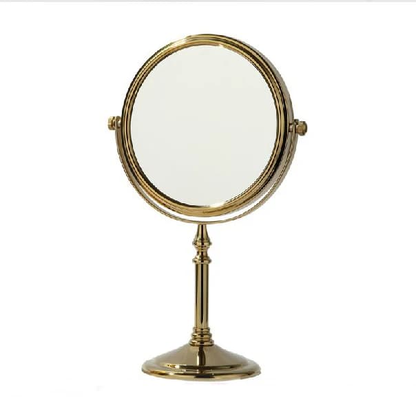 Specchi da bagno Vidric Specchi per trucco cosmetico doppi da 6 pollici Lente d'ingrandimento 1:1 1:3 Specchio da tavolo da bagno bifacciale da 360 gradi HD