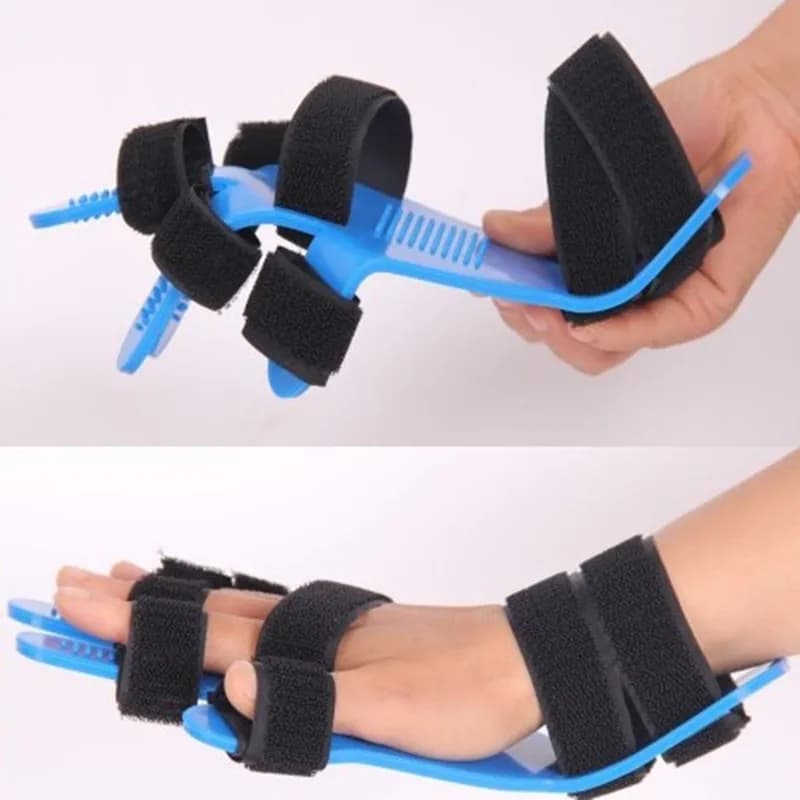 Ortesi da polso per mano Separata Dito Flex Spasm Scheda di estensione Stecca Apoplexia Emiplegia Destra e sinistra