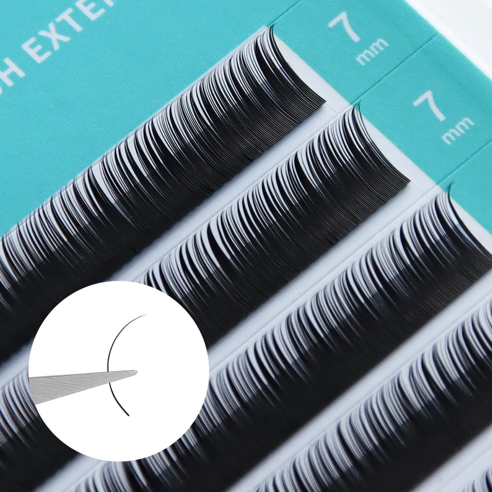 GLAMLASH Ciglia inferiori 5mm 6mm 7mm J/B/C Curl sotto le ciglia Ciglia individuali inferiori Estensione ciglia finte naturali corte in visone