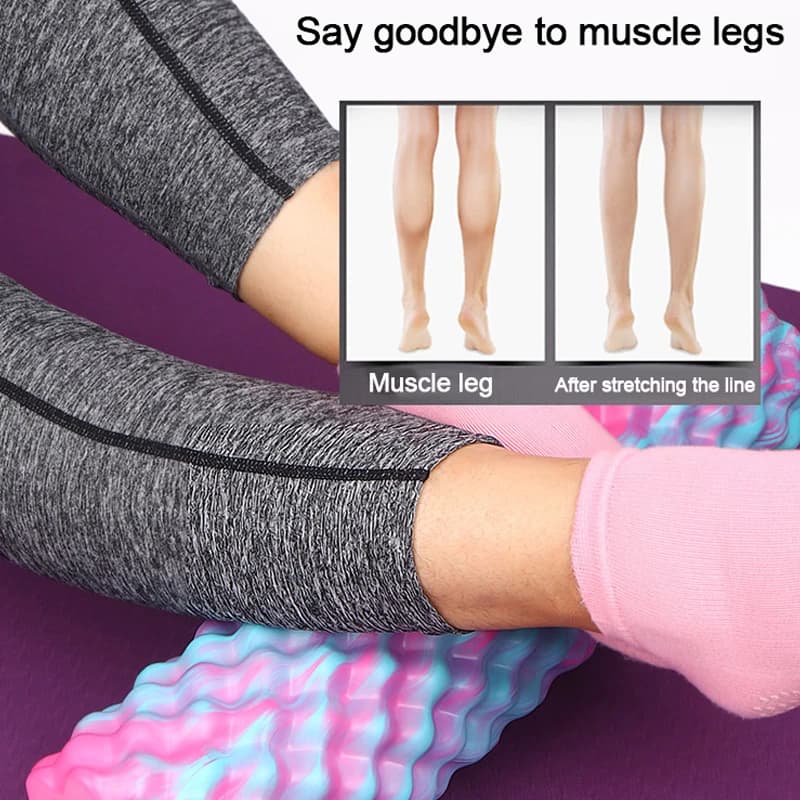 Foam Axis Yoga Column Muscle Relaxer Roller Stovepipe Solid Spike Teeth Fitness Yoga Equipment Fascia Roller