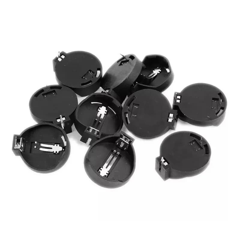 10PCS CR2025 Battery Button Cell Holder Socket Case CR2032 battery holder 2032