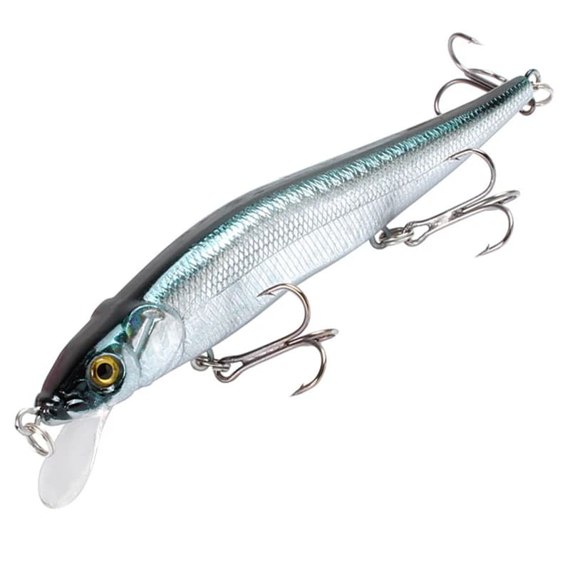 1 pz Esca Artificiale Minnow 115mm 14g per la Pesca, Isca Dura per Traina, Wobbler per Luccio, Crankbait, Pesca alla Carpa, Attrezzatura da Pesca