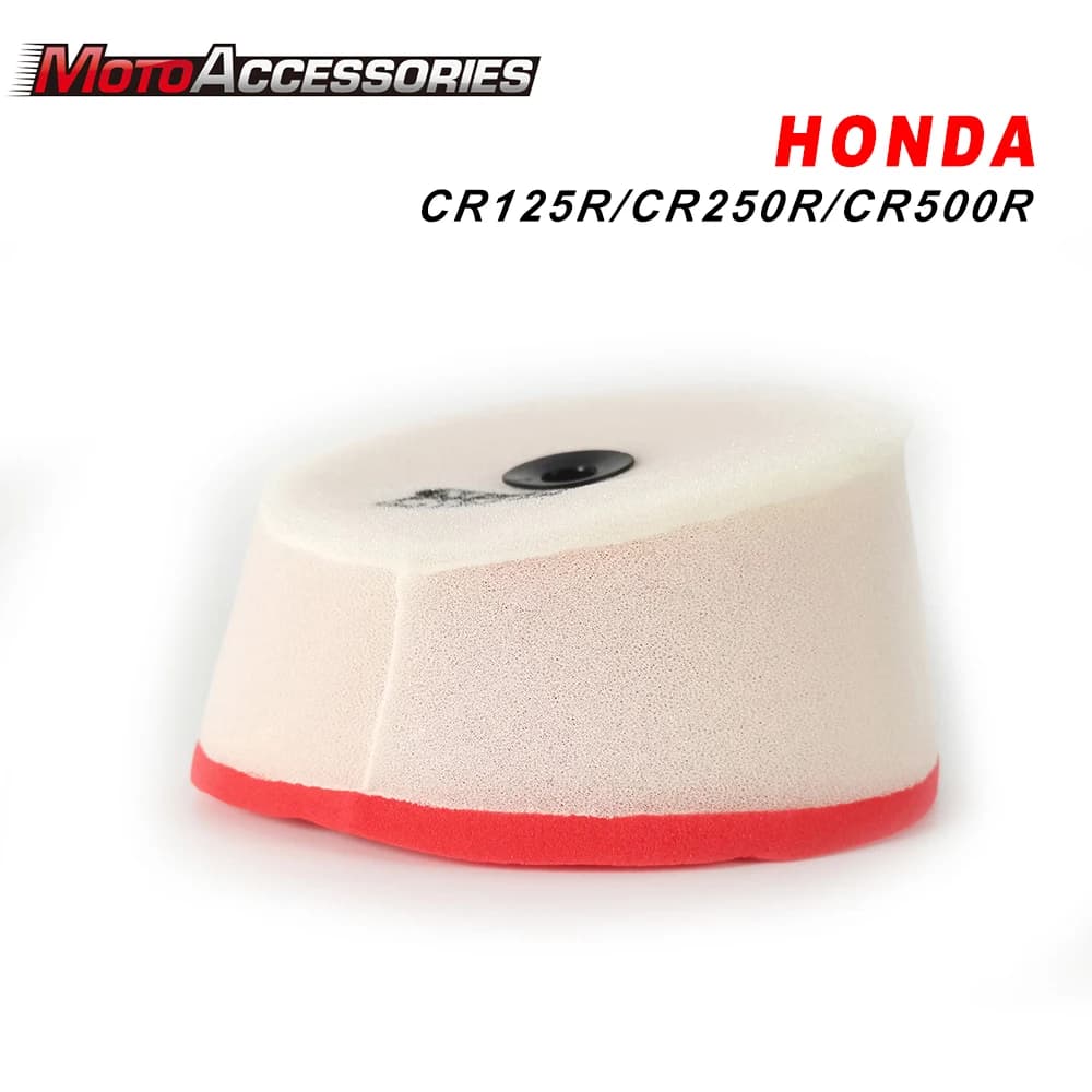 Per Honda CR125 R CR250 R CR500 R Moto Filtro Aria Spugna Pulitore Ciclomotore Scooter Dirt Pit Bike Aspirazione Accessori Moto