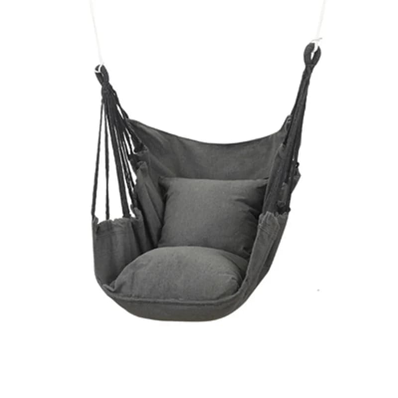 Chair With Cushion Indoor and Outdoor Garden Hammock Dormitory Bedroom Student Lazy Reclining Hanging Chair Swing