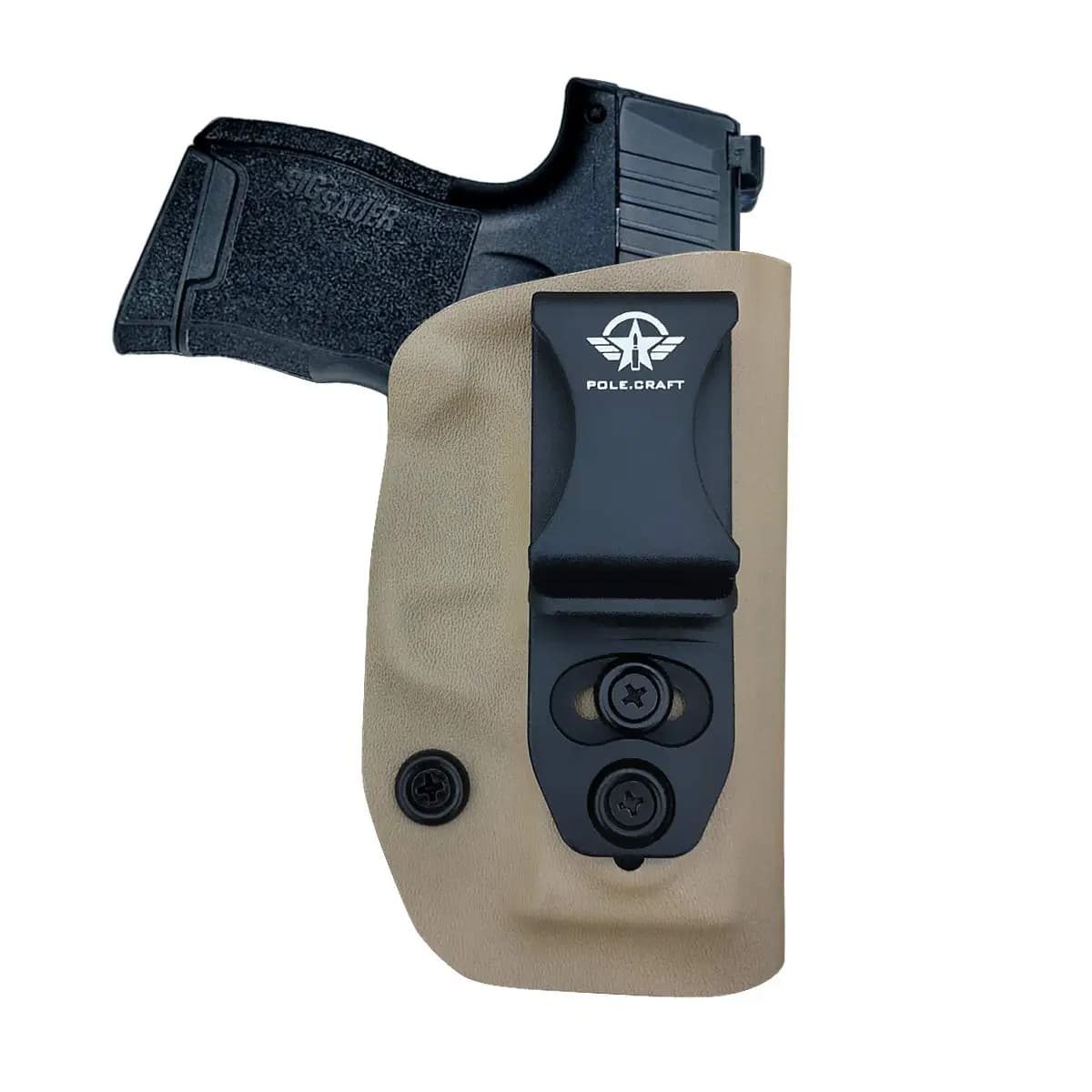 POLE.CRAFT Sig 365 IWB Kydex mesh measures: Mr Sauer P365 hidden mesh for transport Kydex for mesh Sig Sauer P365 IWB