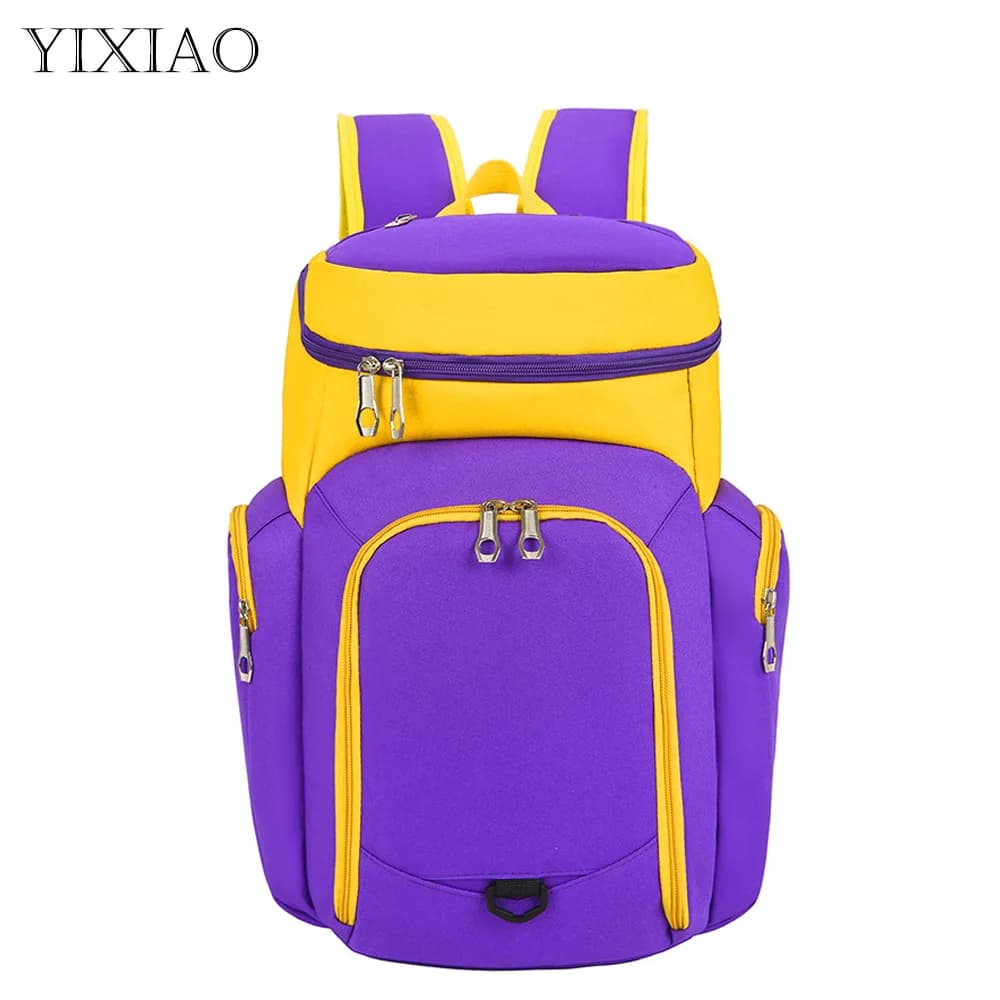 YIXIAO borse sportive da palestra per uomo zaino da calcio per pallacanestro zaino per scuola per ragazzi ragazzi pallone da calcio pallavolo Net Training Pack