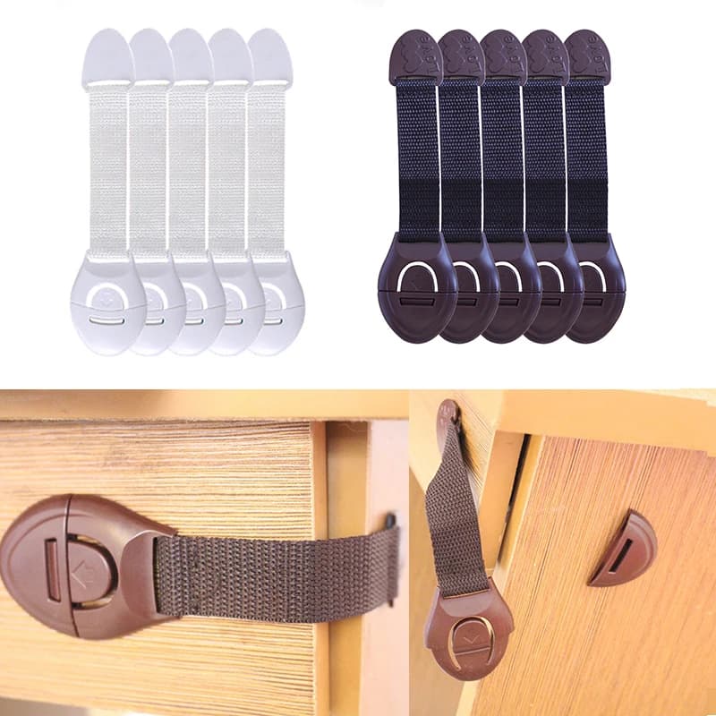 5PCs serratura per porta sicurezza per bambini protezione per bambini protezione per frigorifero cassetto per bambini protezione di sicurezza per bambini cura del bambino