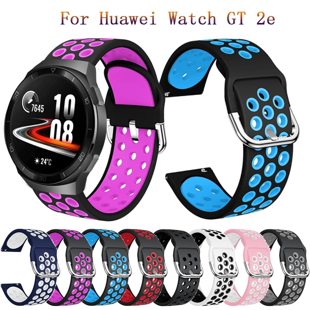 22 millimetri Molle del silicone del Cinturino della cinghia Per Huawei orologio GT 2e di Ricambio Accessori Per Articoli Elettronica Smart Braccialetto per Huawei Orologio GT1 GT2 46MM