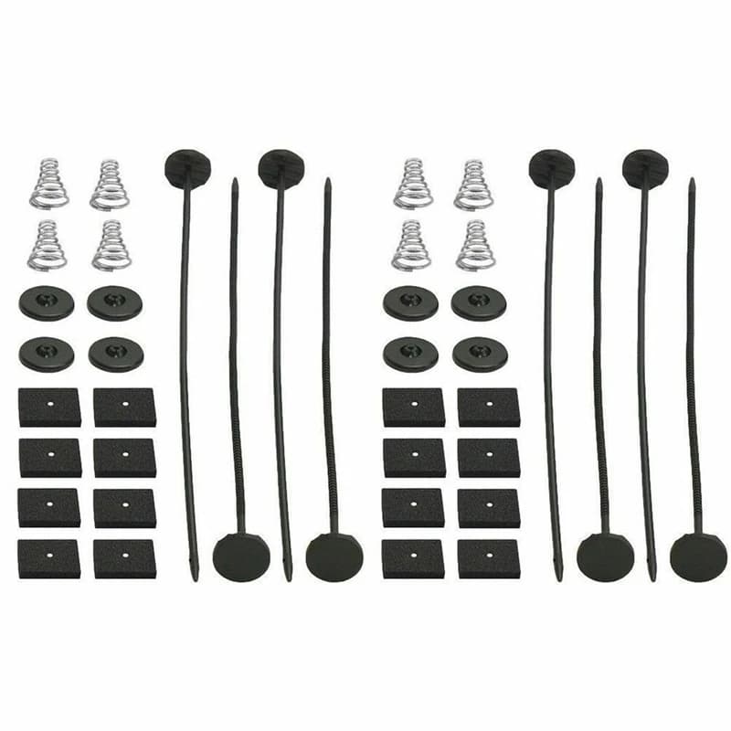 2 Pz/set Auto Universale Elettrico Ventola Del Radiatore Ventilatore Kit di Montaggio 8x 9 "fascette 16x Cuscinetti In Gomma 8x Connettori 8x Molla