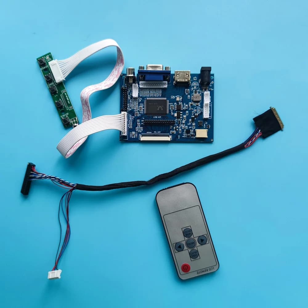Kit for LTN140AT02 VGA 2AV LVDS 40Pin 1366X768 14" LCD screen controller monitor for HDMI compatible panel