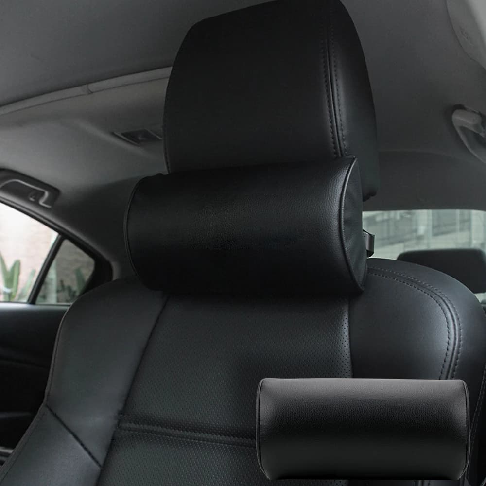 Cuscino di supporto per la sicurezza della testa Cuscino per poggiatesta automatico Cuscino per il collo del seggiolino auto Cuscino per il collo in pelle per lo styling dell'auto Protezione per il collo confortevole da viaggio