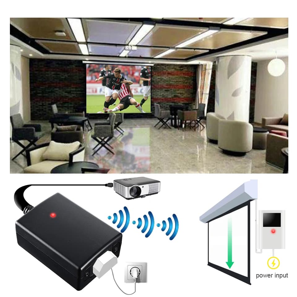 2026 Original A-OK Electric Projector Screen AC Trigger Smart RF Switch Universal Remote Control Current Sensor Transmitter