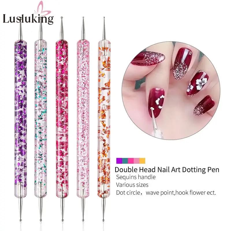 Set di pennelli per Manicure punteggiatura penna acrilico estensione per unghie pittura pennelli per unghie per Gel per Nail Art strumenti per smalto professionale