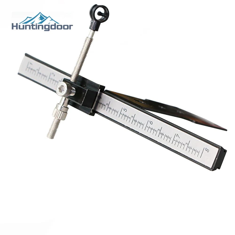 Mirino per tiro con l'arco mirino per arco in acciaio inossidabile con righello mirino per arco ricurvo arco da caccia bersaglio accessori per giochi di tiro