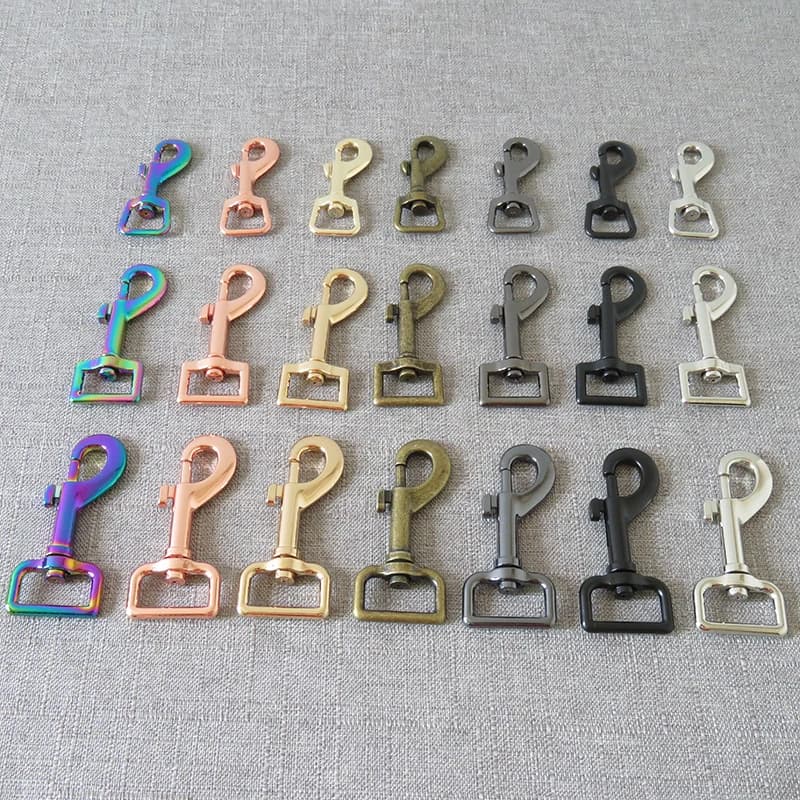 10 pz 15mm 20mm 25mm moschettone in metallo cinghia gancio per cintura fibbia borsa fai da te guinzaglio per cani da compagnia moschettone gancio accessorio per cucire chiusura a scatto