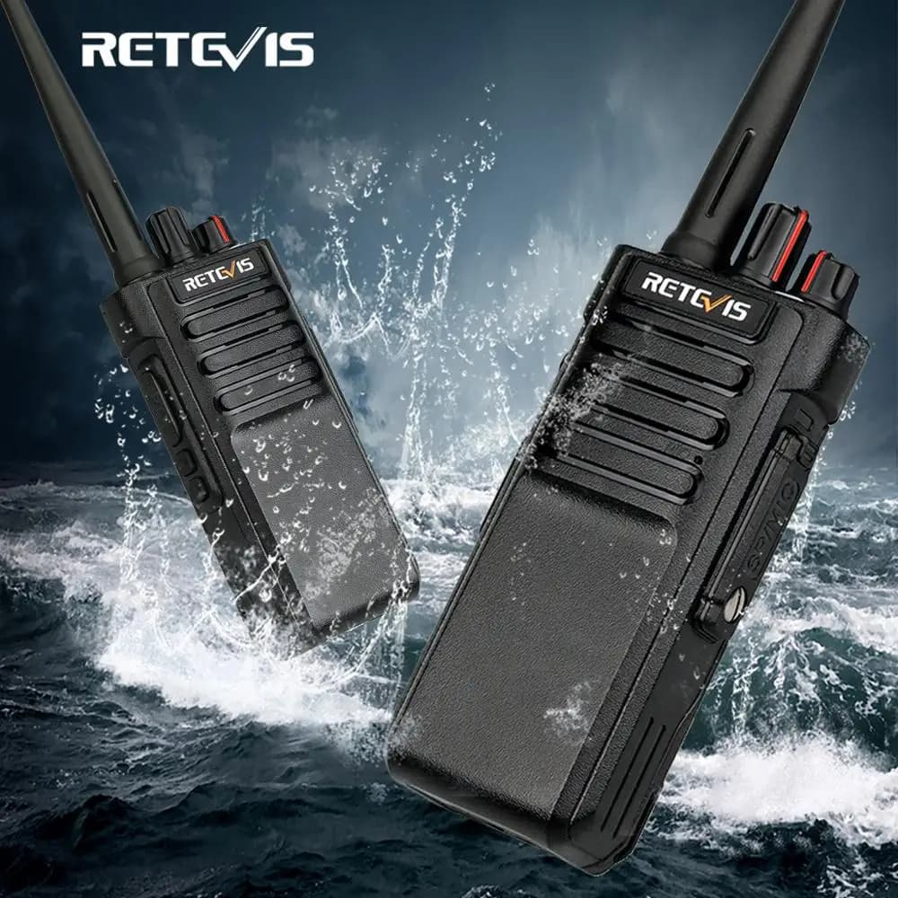 RETEVIS RT29 2 pezzi Walkie Talkie a lungo raggio IP67 impermeabile UHF VHF ricetrasmettitore radio bidirezionale portatile per fabbrica di caccia