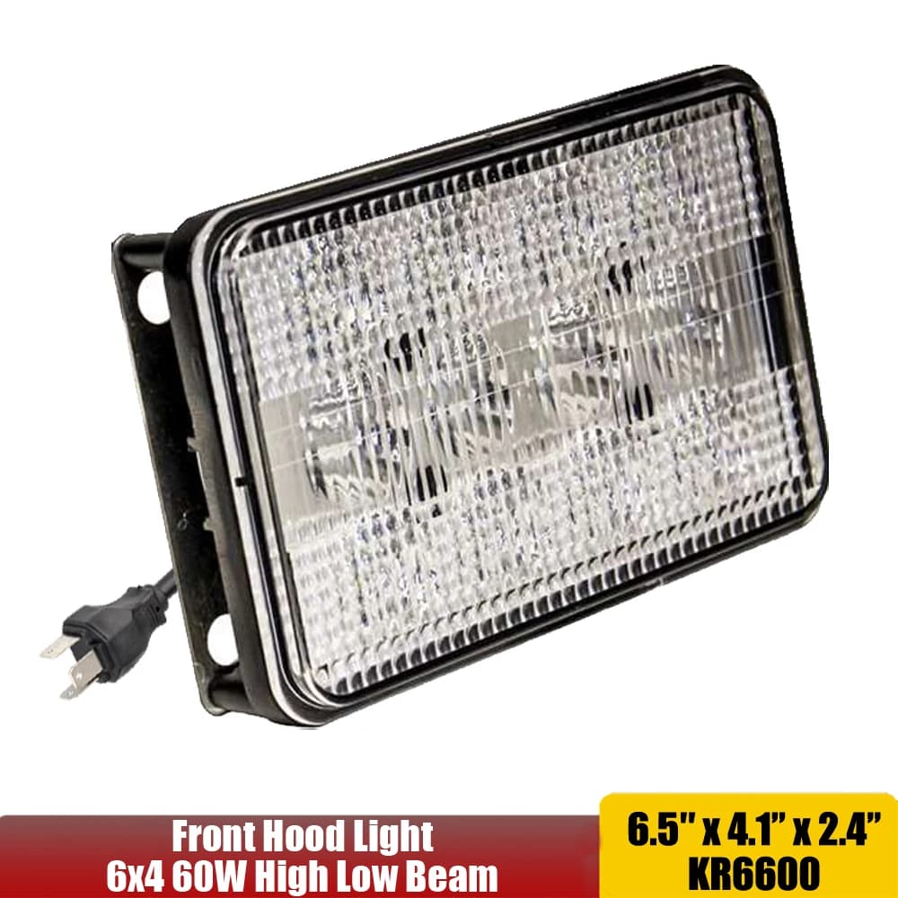 Faro anteriore con fascio sigillato a led 12V 24V 6x4 60W per John Deere 6610, 6650, 6710, 6750, 6810, 6850, 6910, 6950+ AL75338