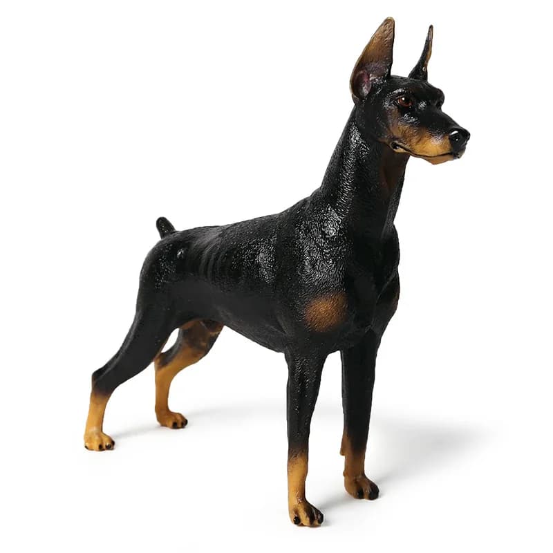 Simulazione Doberman Greyhound Figure Giocattoli da collezione Cane Animali Action Figures Bambini Bambini Giocattoli di plastica Regalo Dropshipping