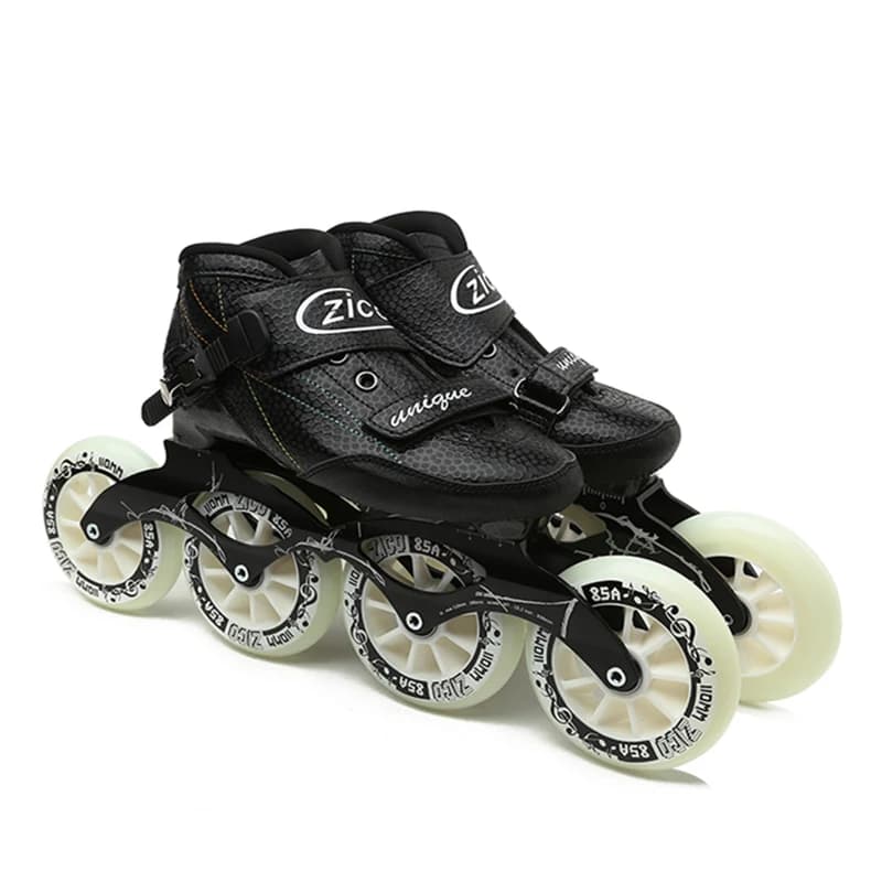 Corsa di velocità all'aperto Long Street Trace Asfalto Strada Pattini di velocità in linea Scarpe in fibra di carbonio Adulti Bambini Sport Patine a rotelle EU48