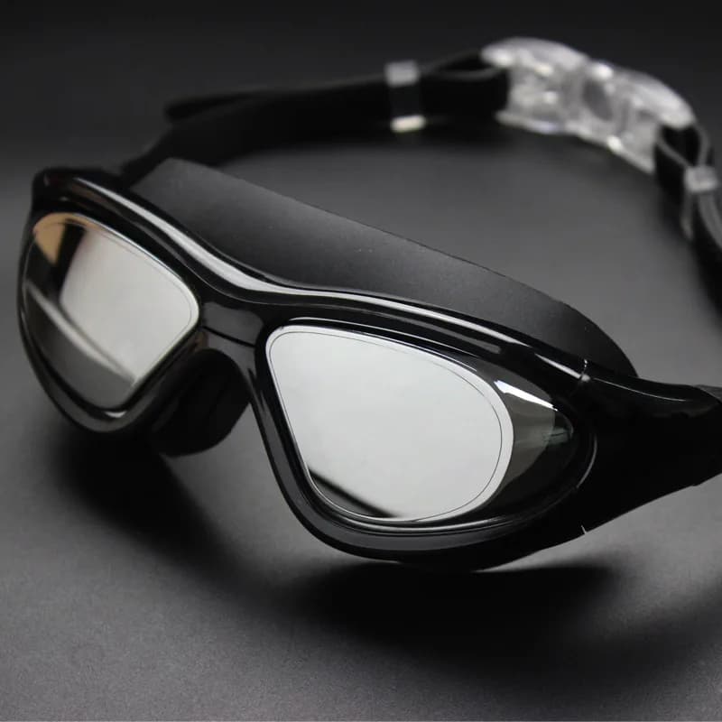 Men's swimwear with large frame anti-fog UV plaque HD bathroom glasses Natacion Hombre Pool