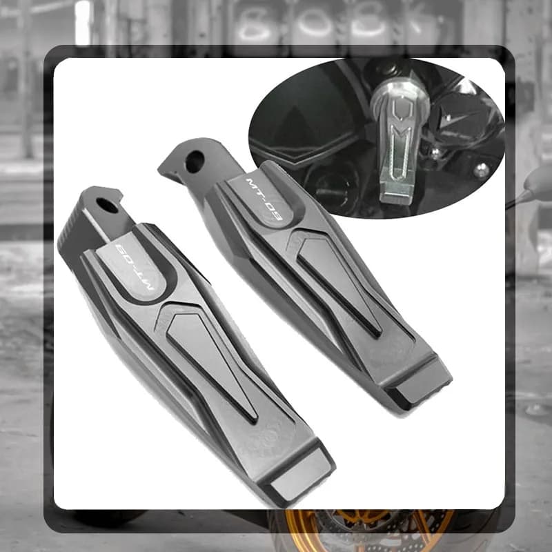 Per YAMAHA MT 09 MT09 TRACER FZ09 FJ09 Accessori Moto di Alluminio di CNC Passeggero Poggiapiedi Pedane Posteriori