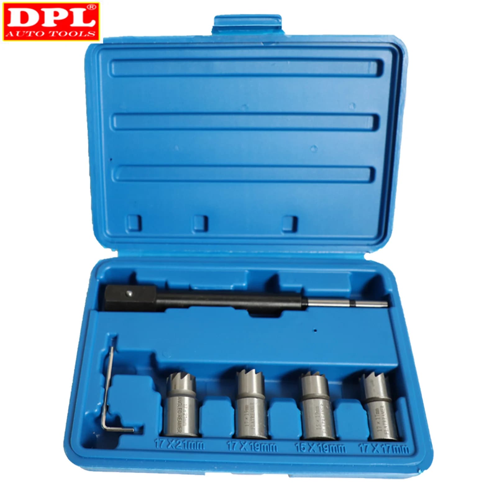 Set di strumenti per taglierina per sedile iniettore diesel da 5 pezzi Kit di utensili per taglio al carbonio per pulitore