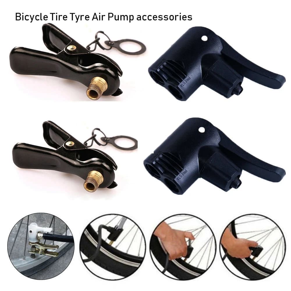Ugello/clip della pompa di gonfiaggio multiuso FV connettore della valvola AV valvola della testa pneumatico della bicicletta pneumatico pompa dell'aria bicicletta ciclismo accessori esterni