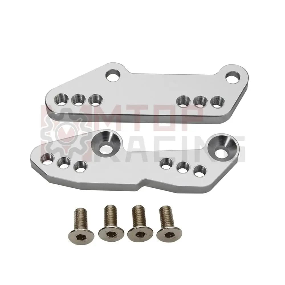 Elevata Spina Del Piede Staffa di Montaggio Set Per Honda NSR250 PGM3 MC21 Pedale Argento