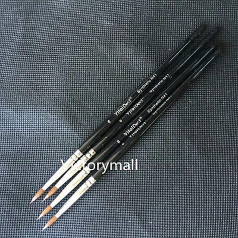 4 pz/set penne per pennelli dentali 6 # penna per pennelli in porcellana dentale che modella la penna per vetri strumenti per odontotecnici strumento per laboratorio odontotecnico