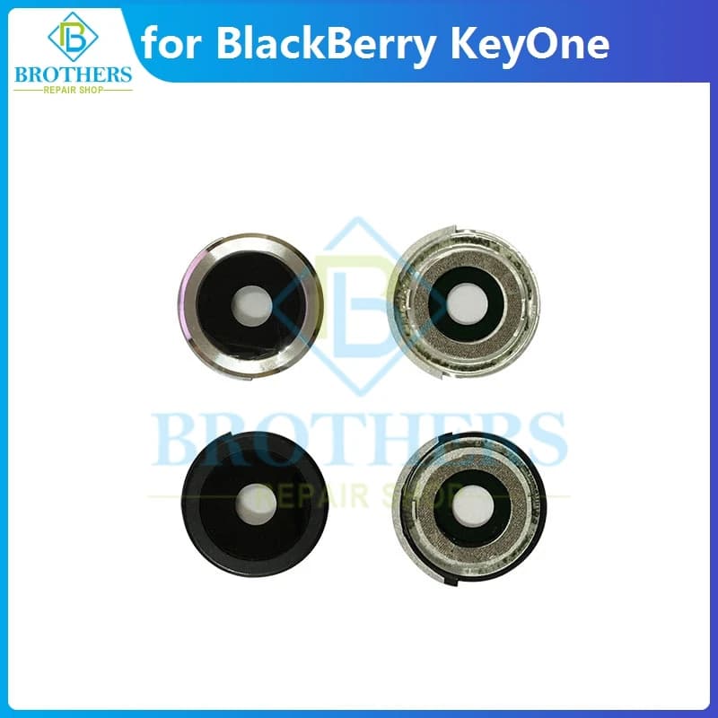 Per BlackBerry KEYone DTEK70 DTEK 70 fotocamera posteriore copriobiettivo in vetro protezione fotocamera posteriore cerchio cornice fotocamera parte telefono nero argento