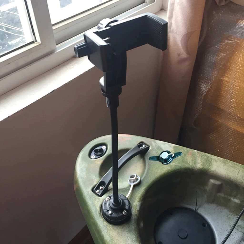 Kayak Cell Phone Holder Bracket Black Fish Finder Mobile Phone Clip Stand Kayak Fishing Gear Boat Dinghy Marine Accessories
