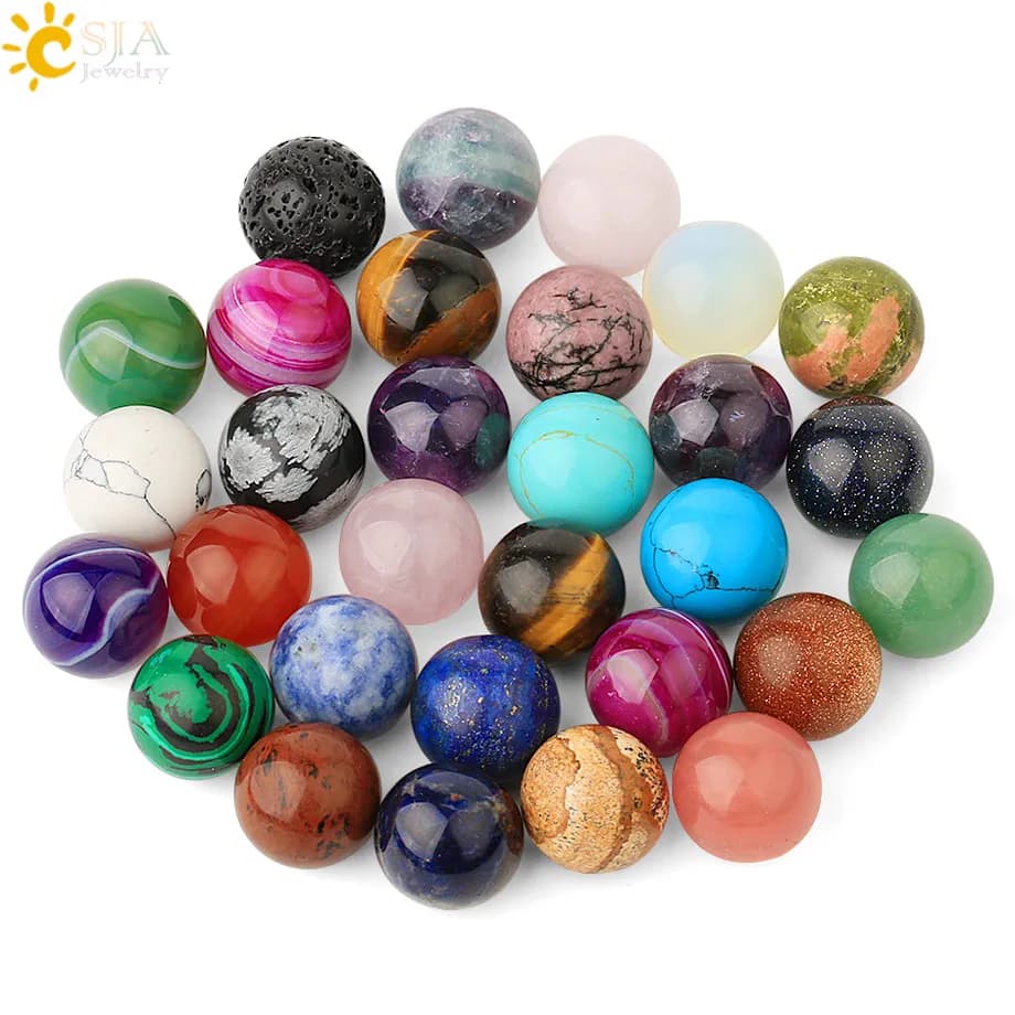 CSJA E506 senza foro pietra di cristallo naturale branelli allentati prodotto semifinito per pendenti medaglione cavo collane fai da te 5 pz/set G591