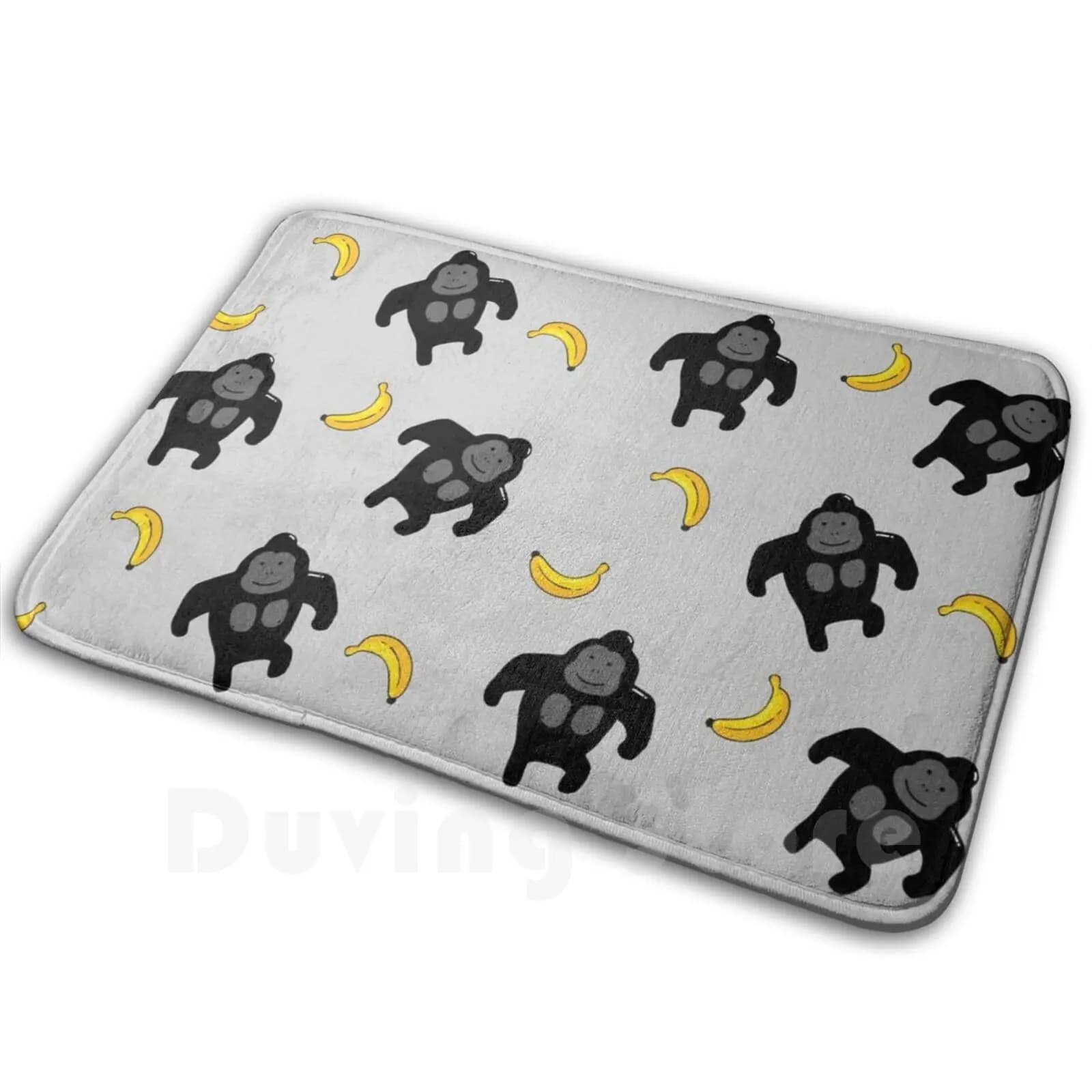 Gorilla Morbido Tappetino Antiscivolo Tappeto 400 Tappeto Cuscino Gorilla Scimmia Kawaii Carino Banana Frutta Cartoon Anime Modello Design Fresco