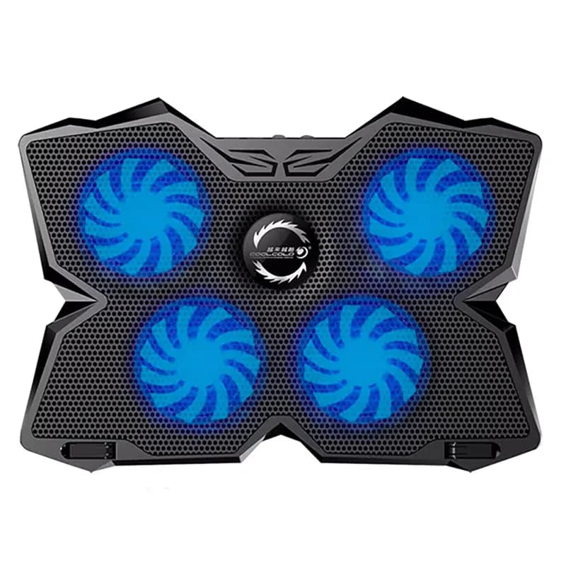 Supporto di raffreddamento per Laptop supporto per ventola per Notebook supporto di raffreddamento per Laptop Usb con 4 ventole e 2 porte USB per Laptop da 14-17 pollici