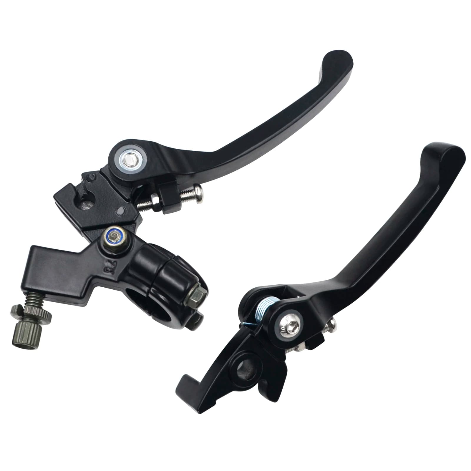 Moto Nero Cromato Leva Freno Frizione per 22mm 7/8 pollici Manubrio 110cc 125cc 140cc TTR SSR Xmotos Apollo 125 Pit Dirt Bike